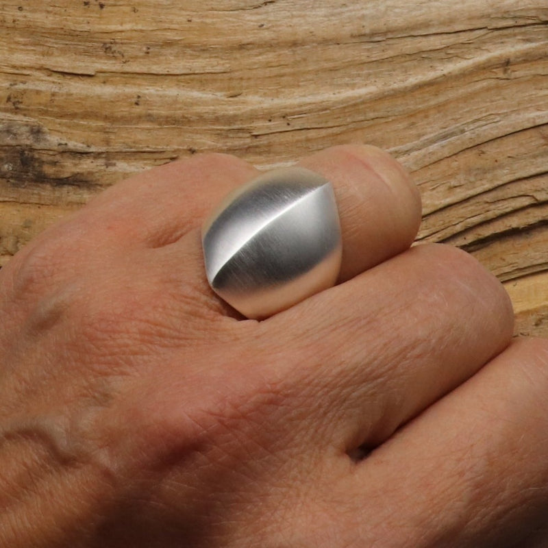 Ring " Schild " Silber