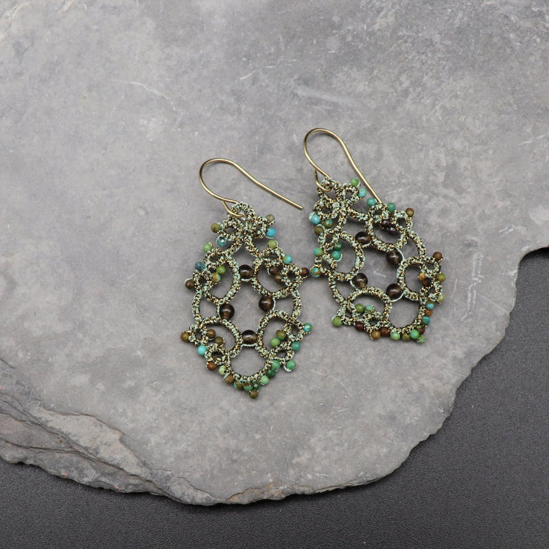 Ohrringe "Sitze" Türkis