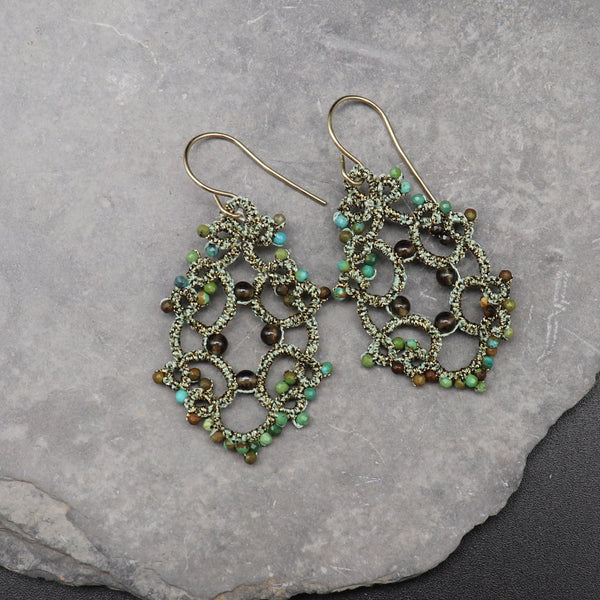 Ohrringe "Sitze" Türkis