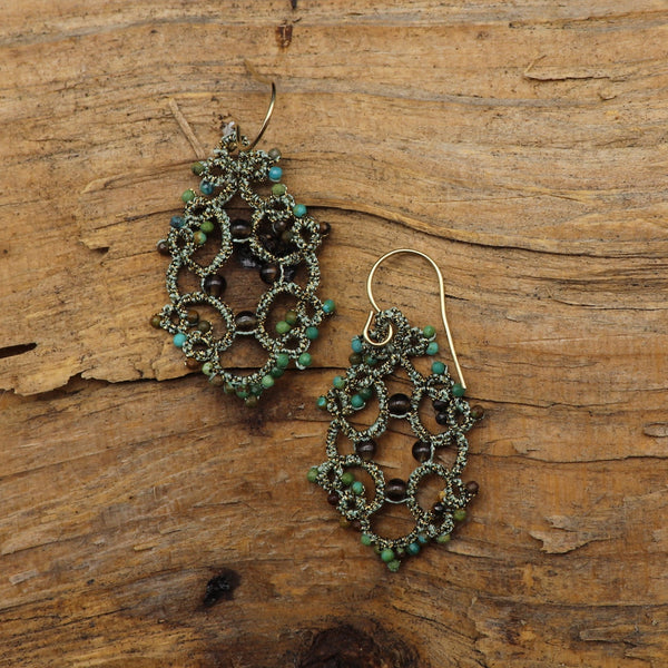 Ohrringe "Sitze" Türkis