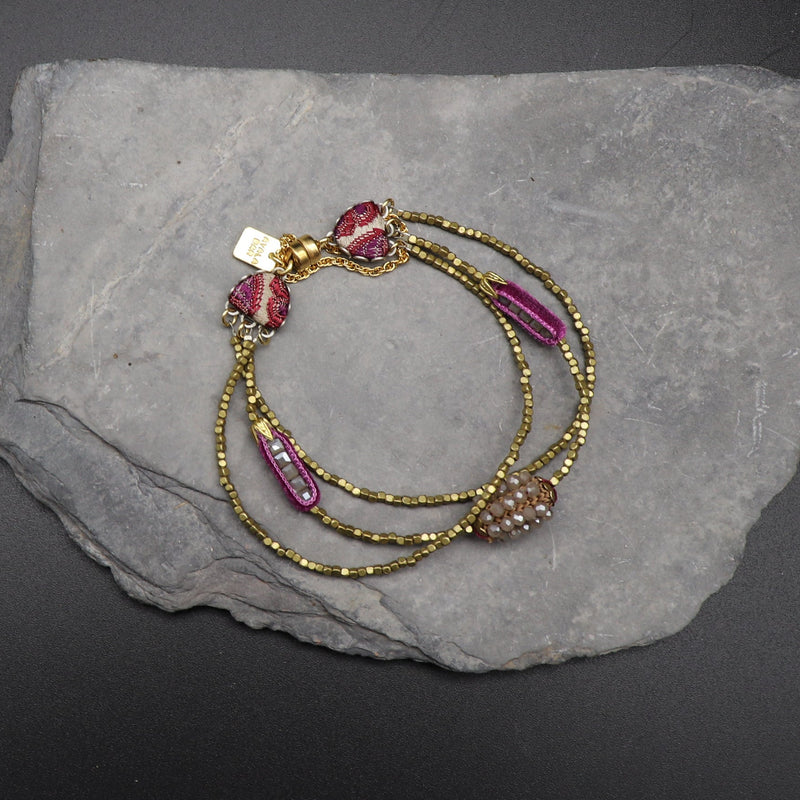 Armband Ayala Bar gold, rosé, beeren