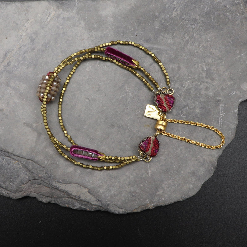 Armband Ayala Bar gold, rosé, beeren