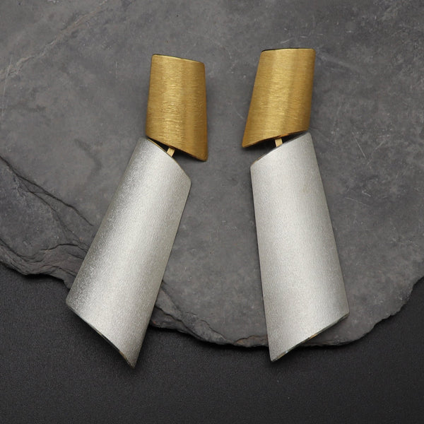 Ohrstecker "ELEGANTE" Silber/Gold