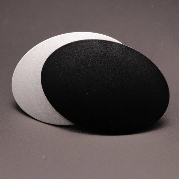 Brosche "Oval" schwarz / silber - richter schmuck + uhren